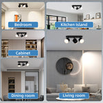 lampe moderne noir 35cm 15cm led gx53 3000k 4500k 6000k touch switch