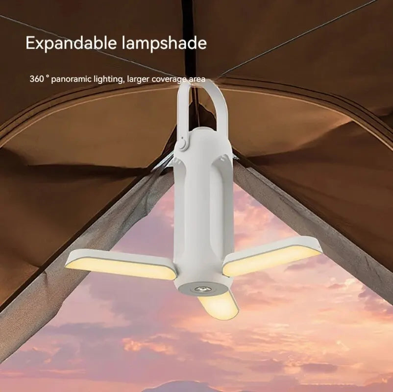 lanterne portable camping blanc moderne rechargeable led annuel suspension tactile