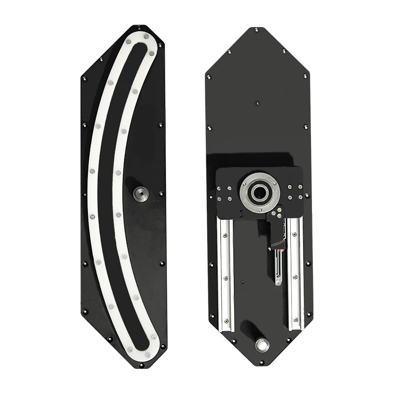 meuble rotatif noir blanc moderne plaque pivotante rotation manuelle vis fixée charge 100kg certifié