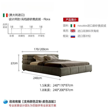 lit double vert olive velours moderne oreillers draps king size assemblage bois chambre