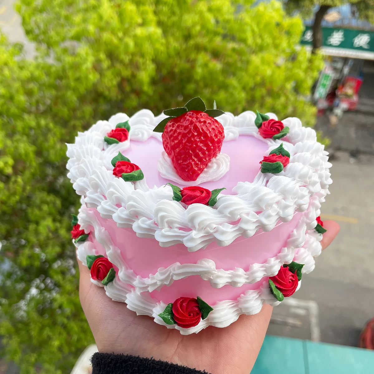 boîte bijoux forme cœur rose romantique anniversaire valentin noël mariage