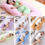 coussin maternité coton rose bleu gris vert violet blanc moderne zipper housse taie d'oreiller