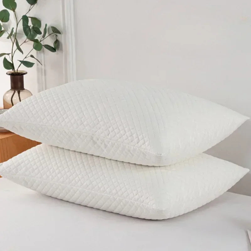 housse coussin imperméable bambou fleuri moderne blanc gris 48x74cm zip
