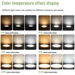 lampe encastrable led blanc moderne clips 3000k 4000k 6000k 10w 24w opacité
