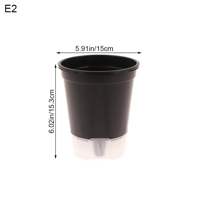 pots plantes transparents blancs modernes minimalistes grille drainage différents disponibles
