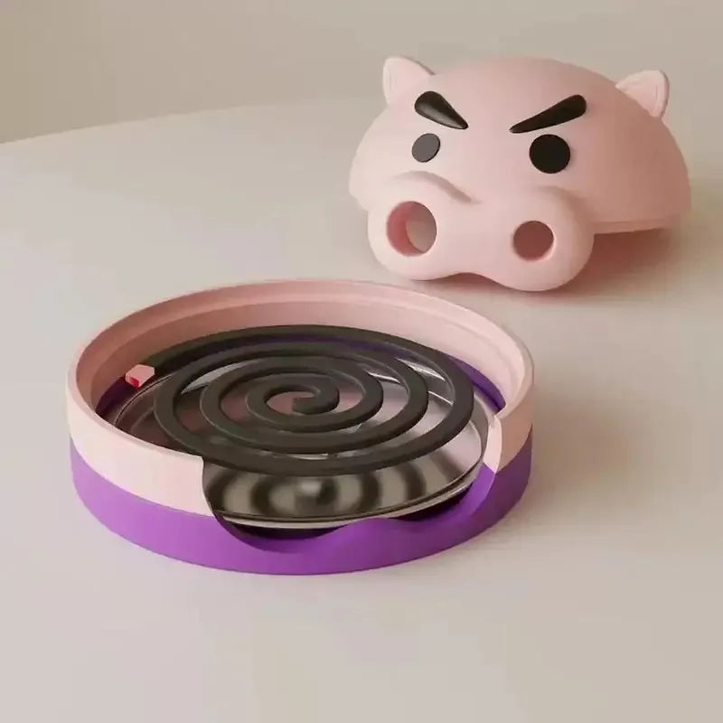 diffuseur parfum bougie spirale cochon rose violet cartoon moderne chambre salon erotique deco