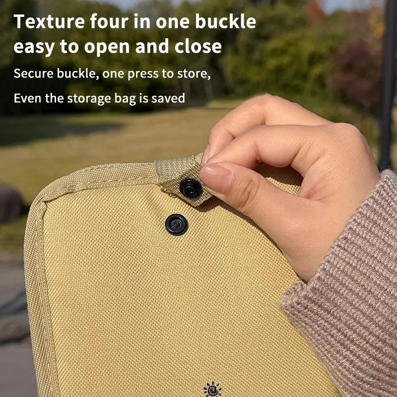 coussin pliable extérieur toile oxford 600d imperméable beige noir vert pratique léger résistant boucle