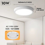 plaque lumière led moderne blanc rond surface montée éclairage quotidien 20w 90260v flux 200082000