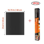 tapis cuisson antiadhésif réutilisable résistant chaleur fond four noir moderne silicone
