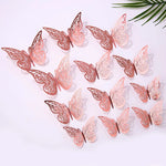papillons décoratifs multicolores ornements floraux adhésifs diy gâteaux cupcakes boîtes cadeaux chambre coucher