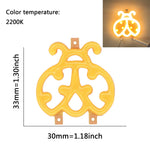 lampe led neon forme étoile clip fixation cable decoration feste