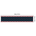 nappe rectangulaire rouge blanche bleue étoiles gnomes God Bless America 4th July Independence Day