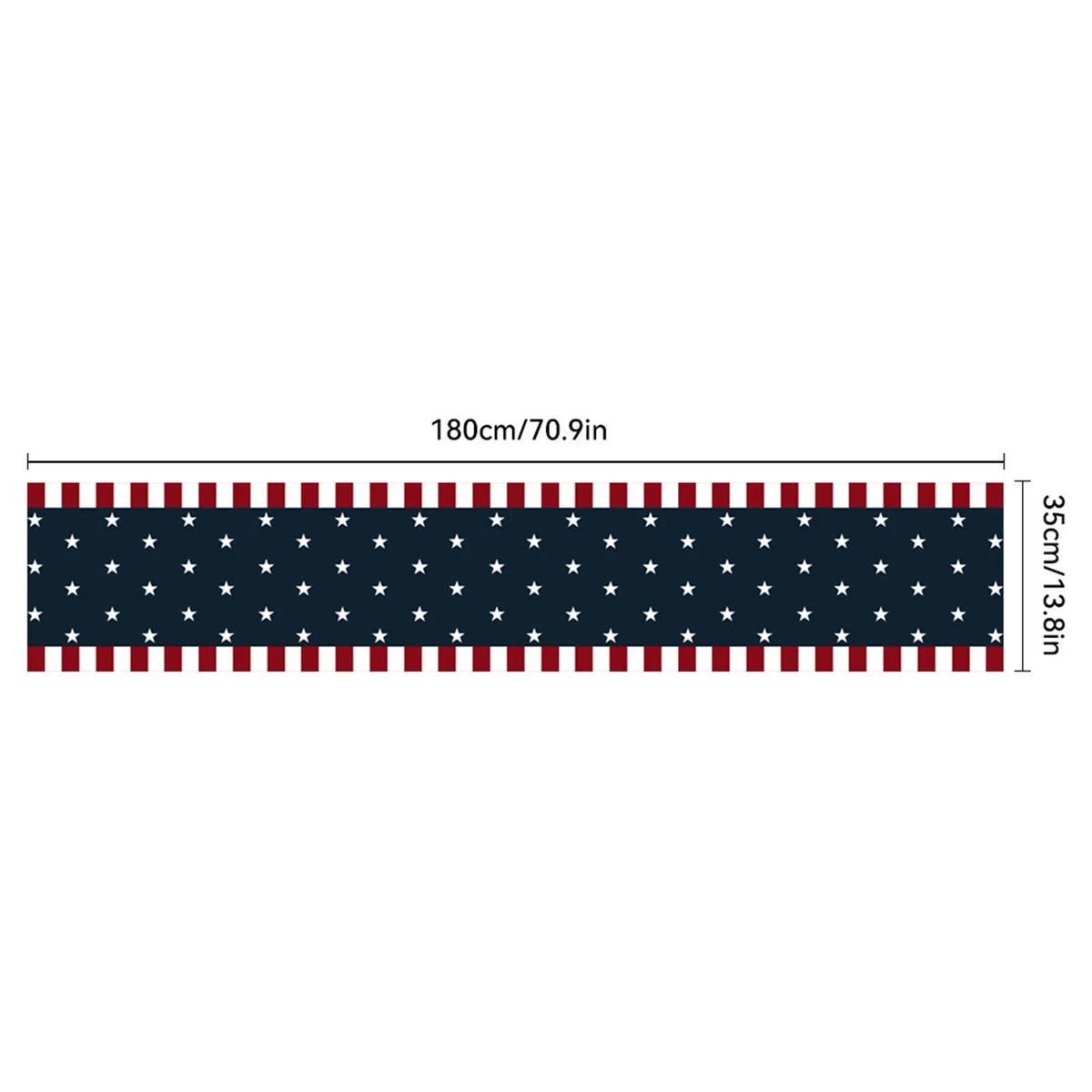 nappe rectangulaire rouge blanche bleue étoiles gnomes God Bless America 4th July Independence Day