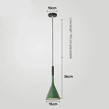 lustre led couleur rose blanc noir moderne minimaliste conique inversé opale chambre cuisine