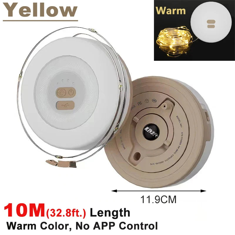 lumière led guirlande flexible camping ambiancé décoration extérieure intérieure multiples couleurs rechargeable