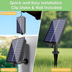 guirlande lumineuse solaire extérieure 15m 25 ampoules led jaunes télécommande