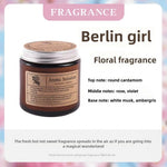 bougies parfumées cire soja marron clair étiquette blanche aromathérapie décoration maison cadeau événementNELLE luxE