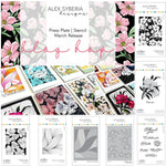 cartes postales fleuries thank you scrapbooking tampon ruban strass