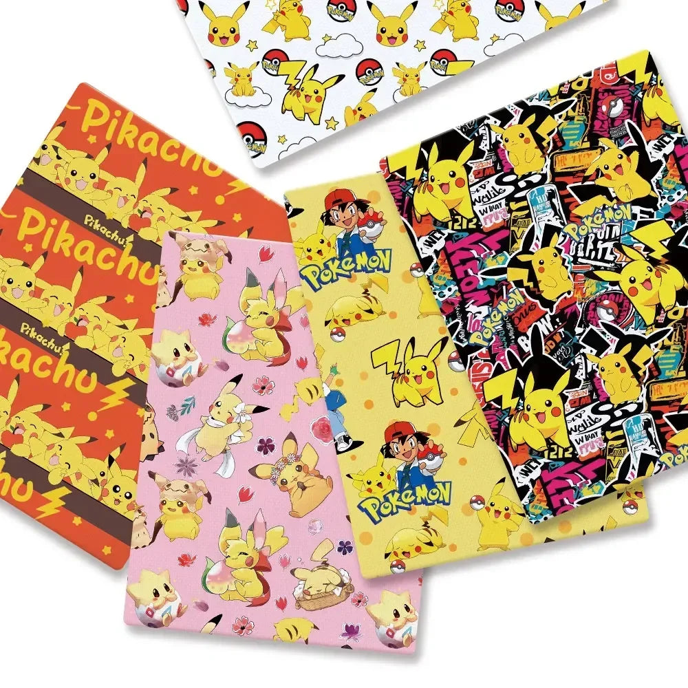 tapis souris pikachu pokémon pop art noir jaune blanc rouge orange adhésif polyester coton