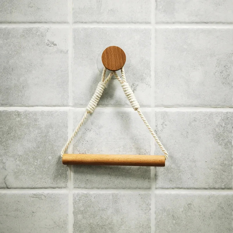 porte rouleau papier toilette bois marron blanc minimaliste moderne cuir inclusion métal doré