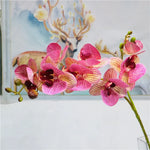 bouquet fleurs artificielles orchidées modernes orange rose blanc intérieur décoration maison anniversaire mariage