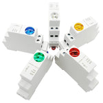 interrupteur led couleur rouge blanc vert moderne compact translucent fixation