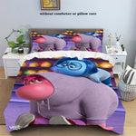 Housse de couette imprimée Inside Out 2 en polyester doux