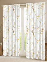 rideau marbré moderne blanc doré 100cm 134cm opaque polyester chambre salon