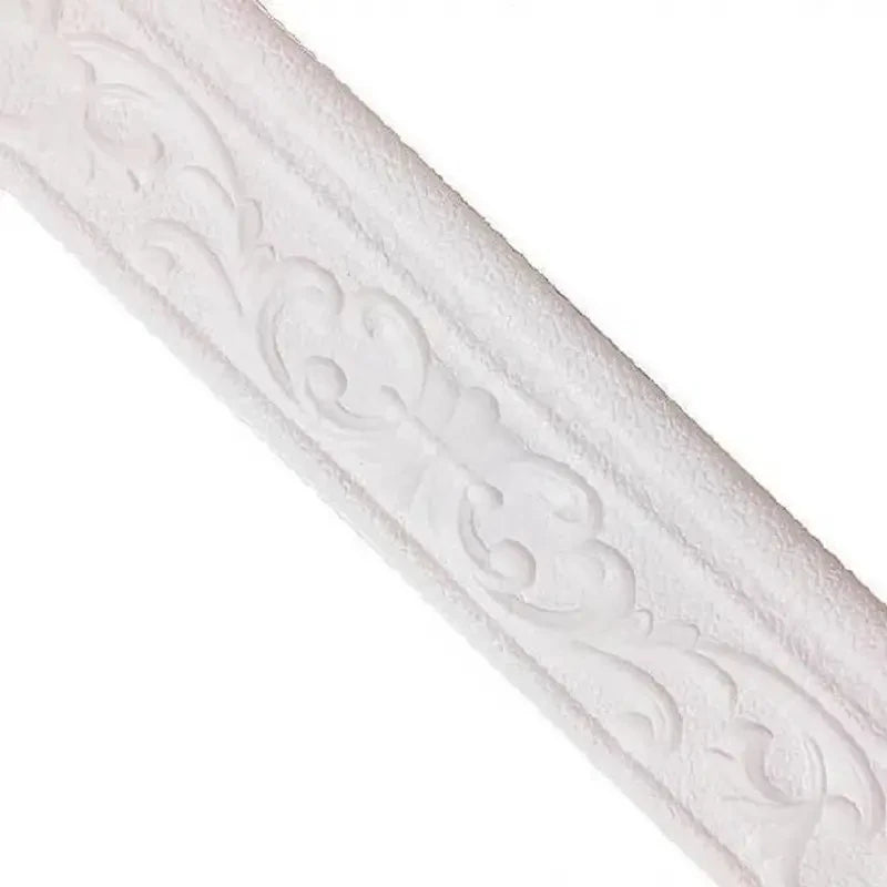ruban decoratif adhesif ornements floraux blanc or cuivre argent classique impermeable anti statique absorption