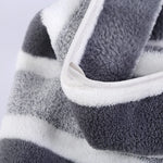 serviettes bain douces polyester rayures horizontales bleu clair blanc gris moderne ensemble pièces