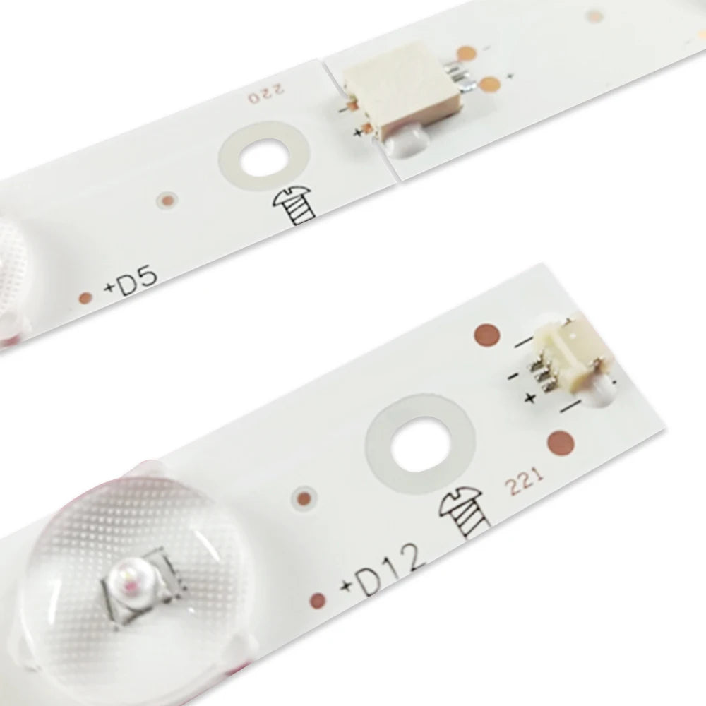 bande led blanc moderne 1000mm 12 leds connecteurs symboles tension série