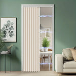 rideau porte plié moderne lin plissé vertical beige gris bleu rose 104x198cm