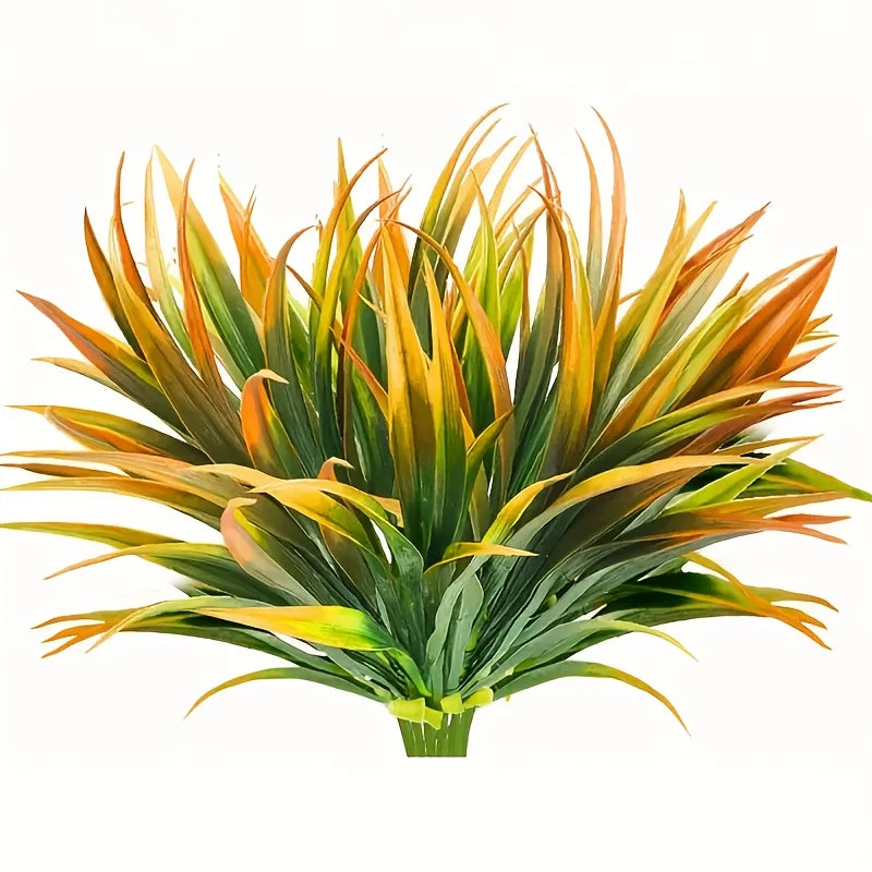 plantes artificielles herbe fine extérieures modernes vert rouge violet pièces