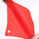 tapis protection cuisine silicone rouge gris moderne texture hexagonale imperméable anti brûlure