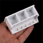 boîte bijoux blanche classique matériau plastique certification 8cm 4cm 2.5cm