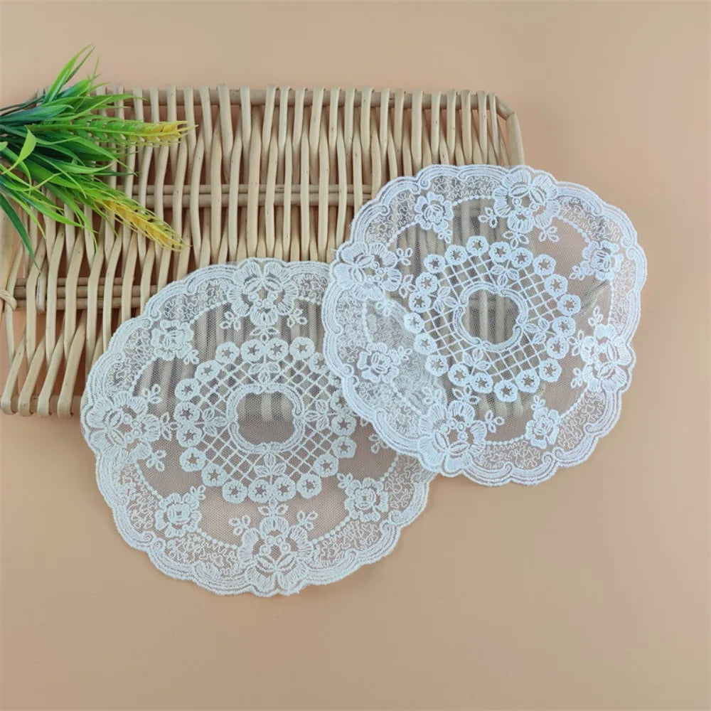 serviettes table classiques dentelle blanche taille 17x28cm 19x30cm 29x42cm 18cm 27cm