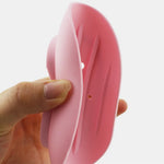 support savon moderne adhésif gris rose blanc bleu jaune rouge vert plat ovale rainuré