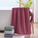 serviettes bain microfibres quick dry anneaux métalliques gris vert rose rouge marron zigzag modernes