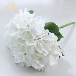 bouquet artificiel hortensia bleu rose blanc moderne vase