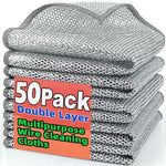 chiffon nettoyage microfibre lingette gris maille fine éponge intégrée respectueux environnement utilitaire