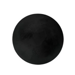 bougie noire moderne brillante sans support antidérapant 7cm diamètre 1.9cm profondeur