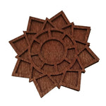 support bijoux pierres semi précieuses marron clair grille compartiments moderne multiple rangement spécimens minéraux