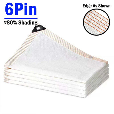 Voile d'ombrage rectangulaire blanche 6x4 m pour terrasse