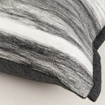 housse coussin gris noir rayées moderne polyester 45x45cm 30x65cm décoration intérieure voiture