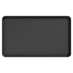 tapis cuisine silicone noir gris drainage rebord surélevé drying mat anti dérapant moderne