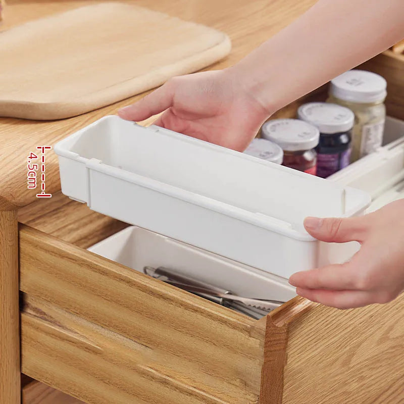 boîtes rangement tiroir blanc modernes pratiques cuisine vaisselle accessoires organisation