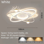 luminaire suspendu moderne étoiles constellation blanc bleu or chambre salon