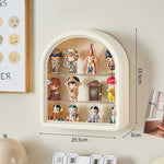 vitrine transparente moderne figurines anti poussière blanche exposant organisateur jouets eco friendly