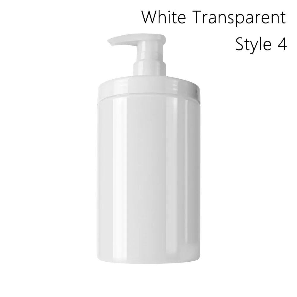 savon liquide flacon noir blanc transparent pompe rechargeable moderne bouteille large ouverture 300ml 500ml