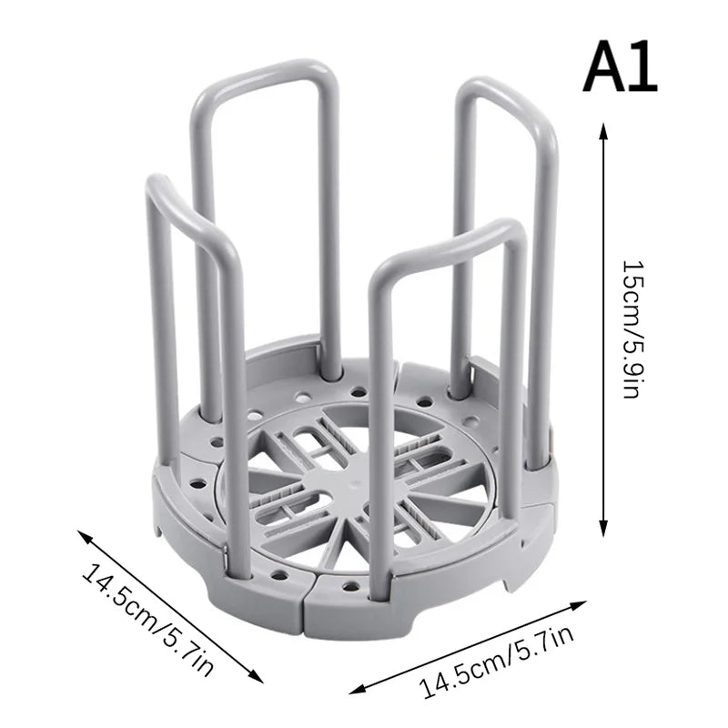 organisateur vaisselle assiettes bols gris blanc moderne rétractable rangement cuisine égouttoir tasses
